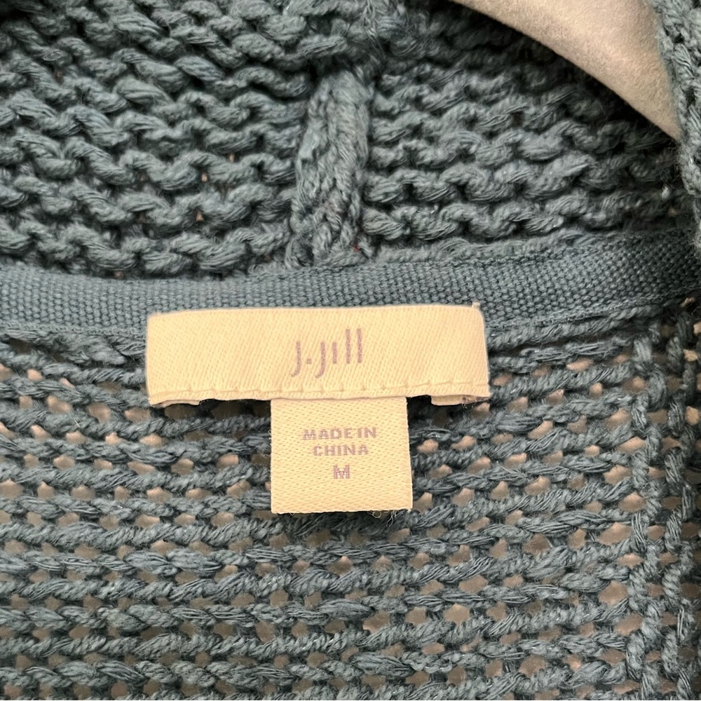 J Jill deep teal open cardi - Picture 3 of 4